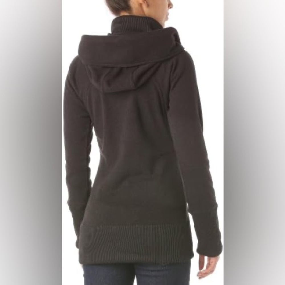 BURTON WB Minx Fleece Full Zip Up S Hooded Jacket Layer Snowboarding Après Ski - Picture 10 of 10